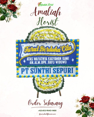 Papan Bunga Duka di Molagalome
