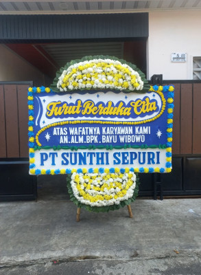 Papan Bunga Duka di Molagalome